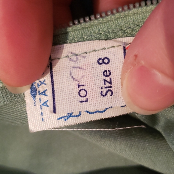 Vintage Green Dress, Sz S - Picture 11 of 12